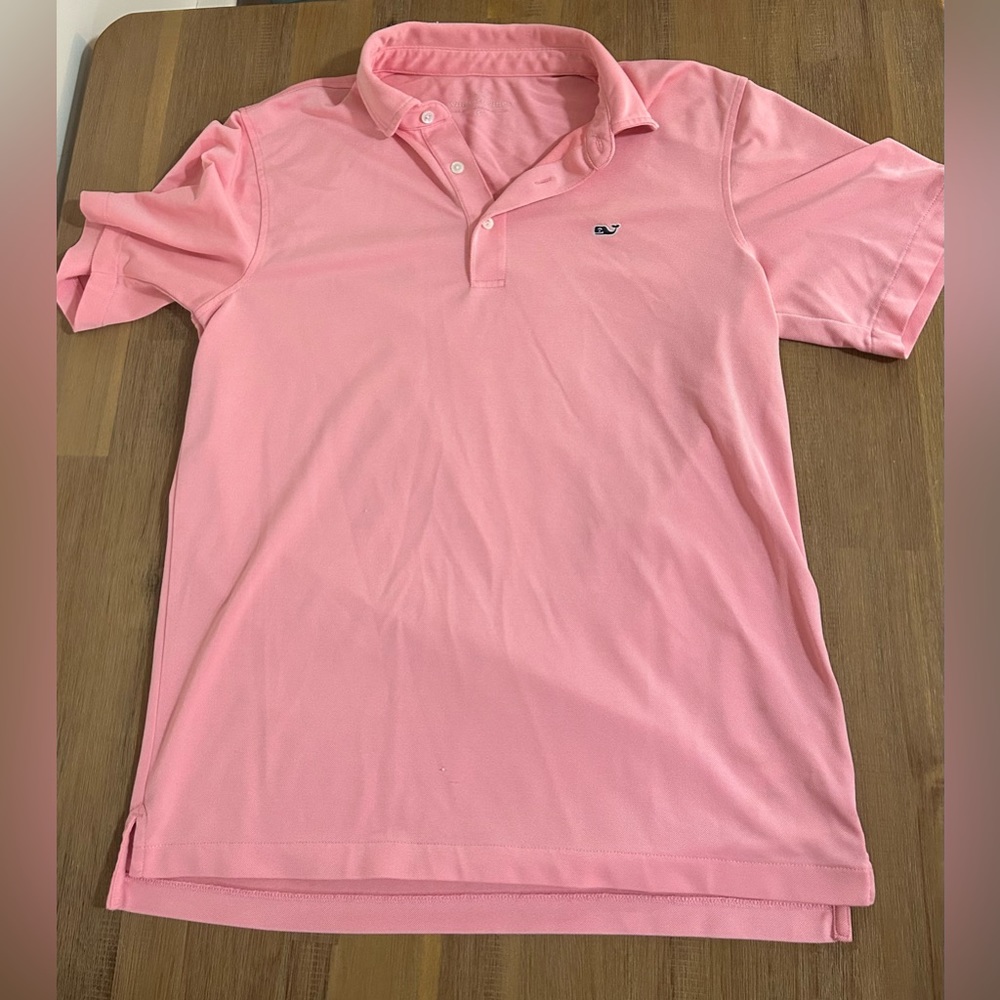 Vineyard Vines Men’s Polo Medium Pink